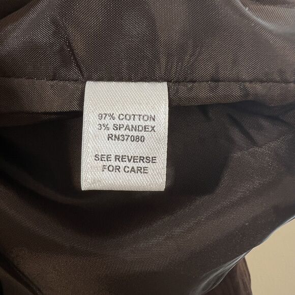 Cato 3 Button Blazer Sz 22W Cotton Blend Textured Brown Corpcore Career Chic - Picture 5 of 8